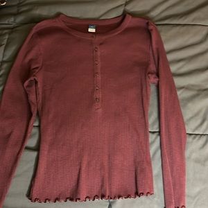 Mauve Old navy button down top